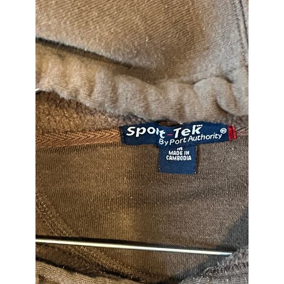 Port Authority Sport Tek Adrenaline Brown Hoodie Mens M - Picture 3 of 3